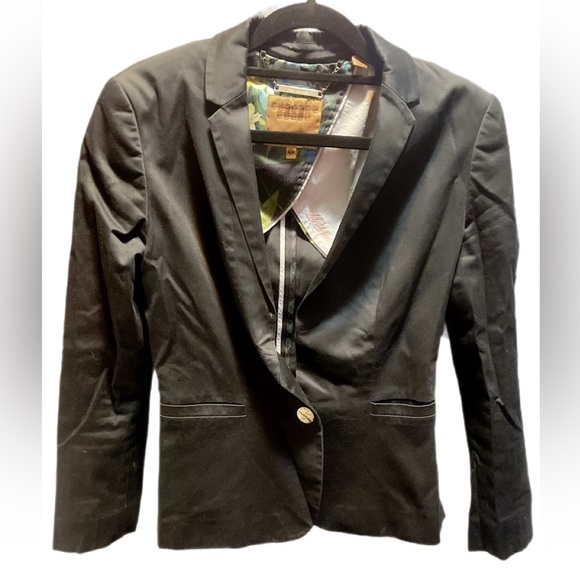 Ted Baker classic trendy stylish one button black Long sleeve casual blazer 1 - Picture 1 of 7